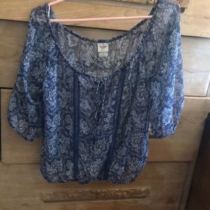 Sheer bohemian blouse